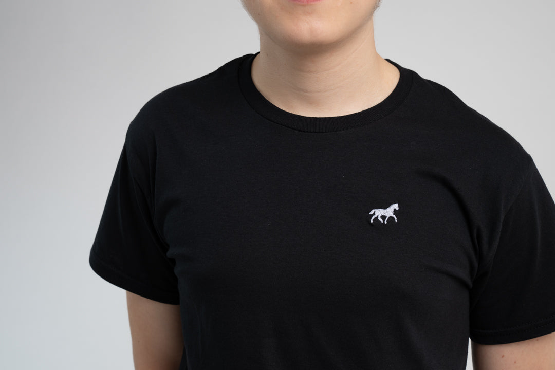 Baumwoll- T- Shirt schwarz Herren