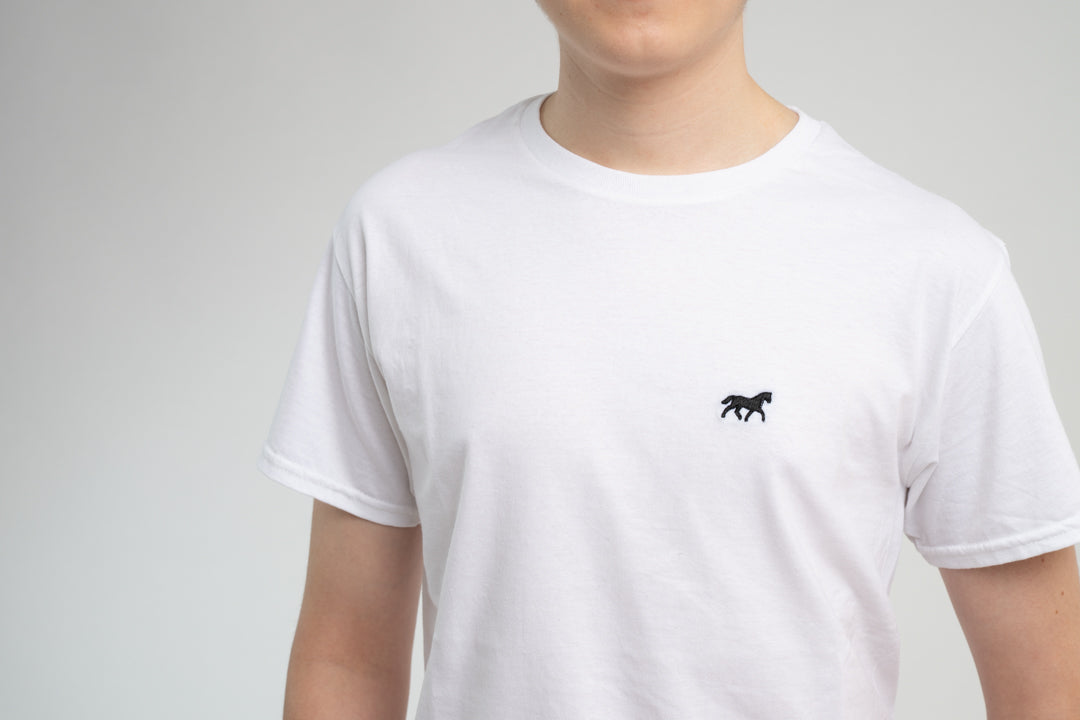 Baumwoll- T- Shirt weiss Herren